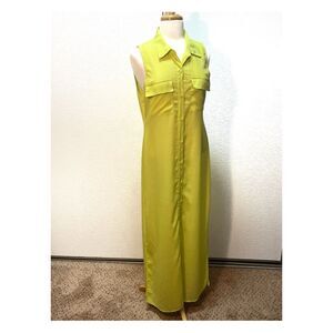 Victoria's Secret Neon Sleeveless Sundress with Notched Collar